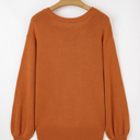  Autumn Ribbon-Back Knit Sweater