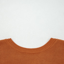  Autumn Ribbon-Back Knit Sweater
