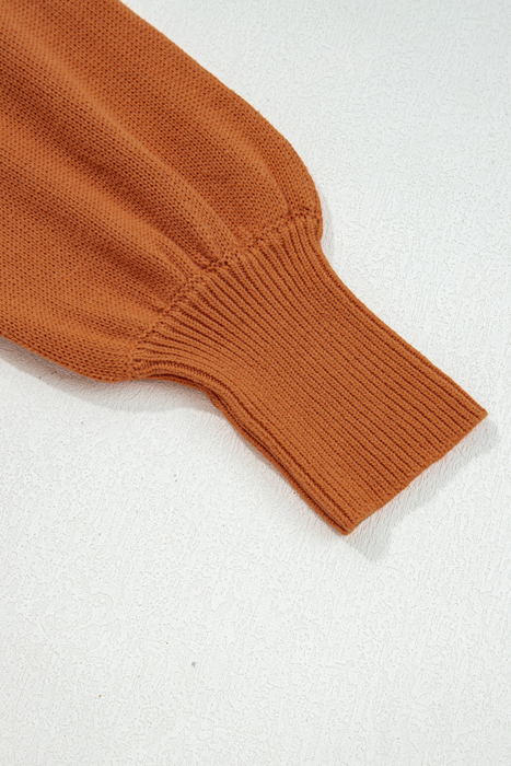 Autumn Ribbon-Back Knit Sweater