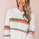  Coastal Stripe Dream Hoodie