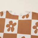  Retro Bloom Henley Sweater