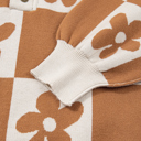  Retro Bloom Henley Sweater