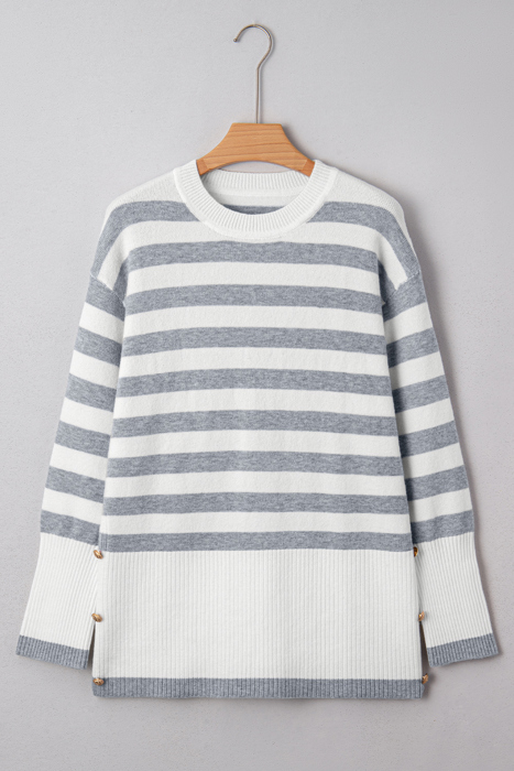 Harbor Breeze Button Sweater
