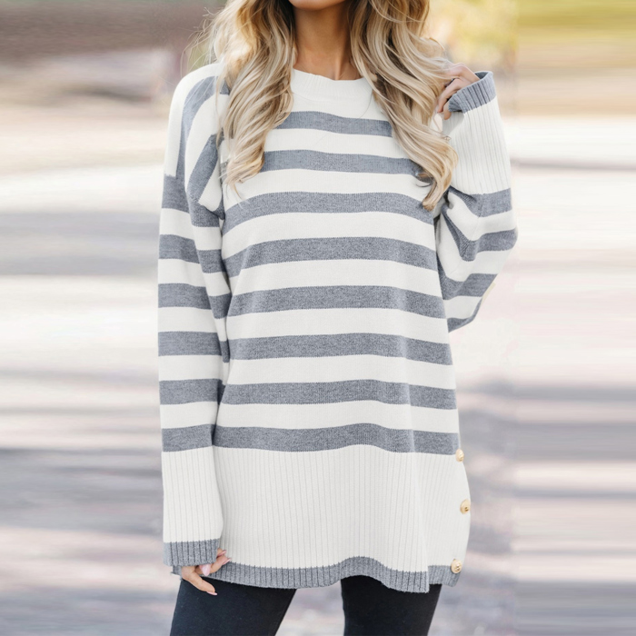 Harbor Breeze Button Sweater