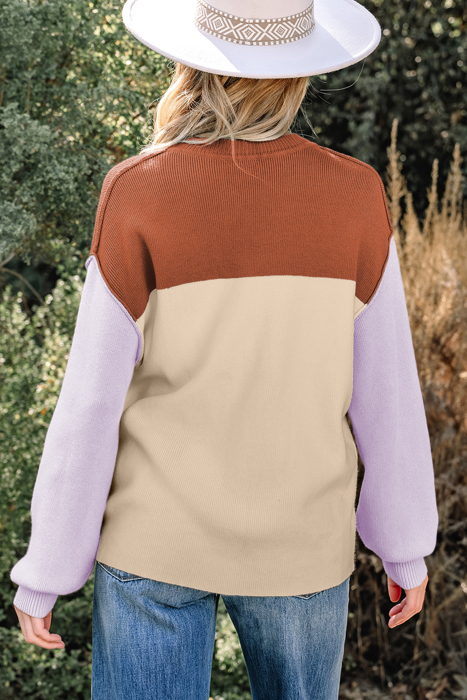 Harvest Hues Colorblock Sweater