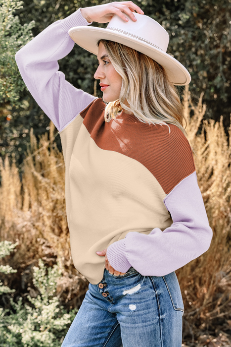 Harvest Hues Colorblock Sweater