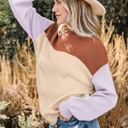  Harvest Hues Colorblock Sweater