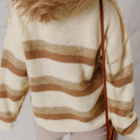  Caramel Drift Striped Sweater