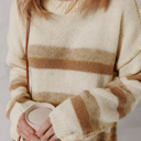  Caramel Drift Striped Sweater