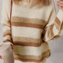  Caramel Drift Striped Sweater