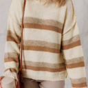  Caramel Drift Striped Sweater