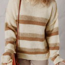 Caramel Drift Striped Sweater