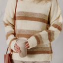  Caramel Drift Striped Sweater