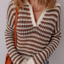  Cocoa Whirl Crochet Sweater
