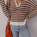  Cocoa Whirl Crochet Sweater