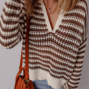  Cocoa Whirl Crochet Sweater