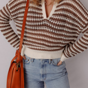  Cocoa Whirl Crochet Sweater