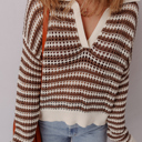  Cocoa Whirl Crochet Sweater