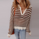  Cocoa Whirl Crochet Sweater
