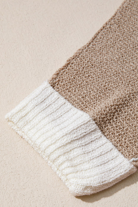 Harvest Patch Colorblock Knit Sweater