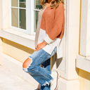  Harvest Patch Colorblock Knit Sweater