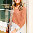  Harvest Patch Colorblock Knit Sweater