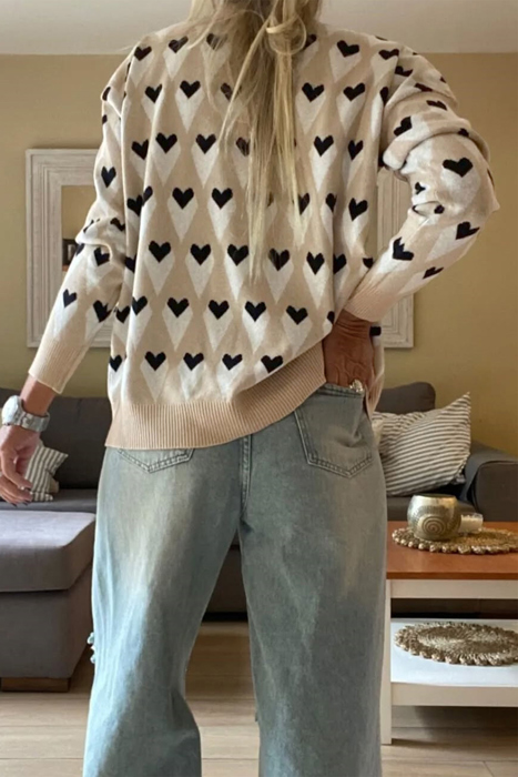 Heartfelt Leopard Contrast Top