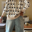  Heartfelt Leopard Contrast Top