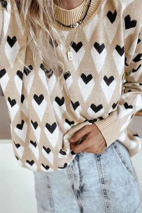 Heartfelt Leopard Contrast Top