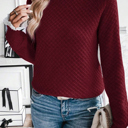  Lace Whisper Textured Sweater