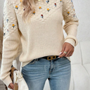  Blooming Whispers Knit Sweater