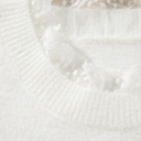  Soft Whispers Lace Trim Sweater