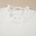  Soft Whispers Lace Trim Sweater