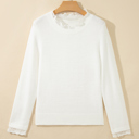  Soft Whispers Lace Trim Sweater