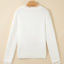 Soft Whispers Lace Trim Sweater