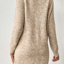  Winter Button Charm Sweater Dress