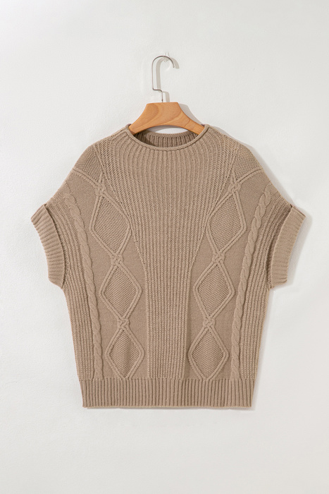 Whispering Meadow Cable Knit Vest
