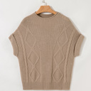  Whispering Meadow Cable Knit Vest