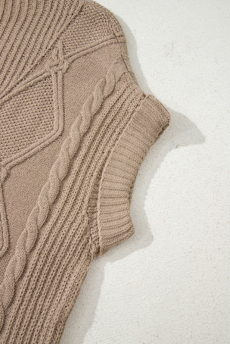 Whispering Meadow Cable Knit Vest
