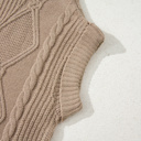  Whispering Meadow Cable Knit Vest