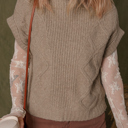  Whispering Meadow Cable Knit Vest