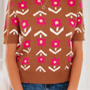  Retro Bloom Knit Top