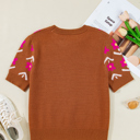  Retro Bloom Knit Top