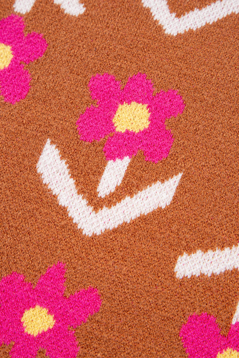 Retro Bloom Knit Top