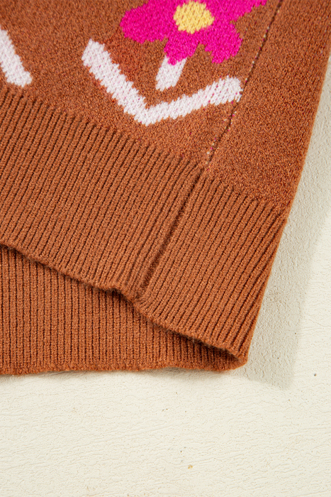 Retro Bloom Knit Top