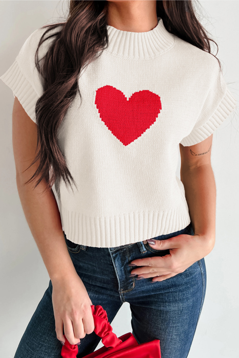 Pulse of Love Crop Knit