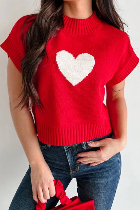 Pulse of Love Crop Knit