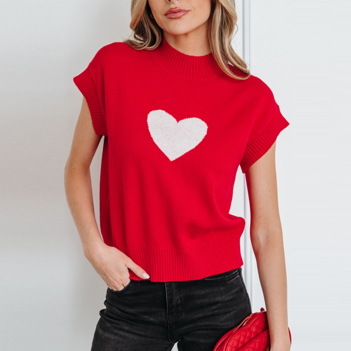 Pulse of Love Crop Knit