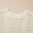  Dreamy Lattice Open-Knit Sweater