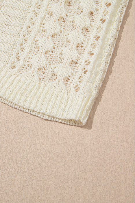 Dreamy Lattice Open-Knit Sweater